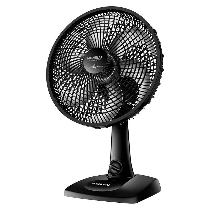 Ventilador Mondial Super Power, 30cm, 3 Velocidades, Preto - Vsp-30-B 110v 220v