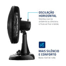 Ventilador Mondial Super Power, 40cm, 3 Velocidades, Preto - Vsp-40-B 110v