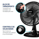 Ventilador Mondial Super Power, 40cm, 3 Velocidades, Preto - Vsp-40-B 110v